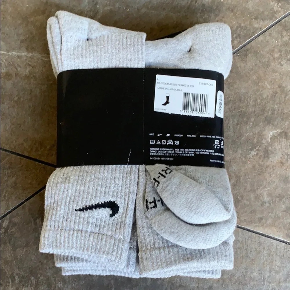 NIKE EVERYDAY CUSHIONED 6 pairs set CREW SOCKS Men’s